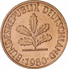 2 Pfennig 1980 J  