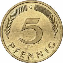 5 Pfennig 1983 G  