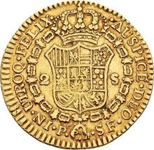 2 escudo 1781 P SF 