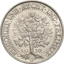 5 reichsmark 1930 G   "Dąb"
