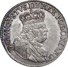 Trojak (3 groszy) 1754  EC  "de corona"