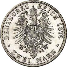 2 marcos 1876 H   "Hessen"