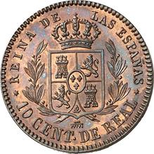 10 Centimos de Real 1854   