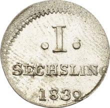 Sechsling 1832  H.S.K. 