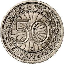 50 Reichspfennigs 1932 G  