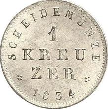 1 Kreuzer 1834   