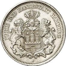 2 марки 1880 J   "Гамбург"