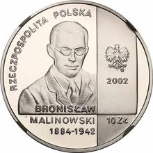 10 Zlotych 2002 MW  ET "Bronislaw Malinowski"