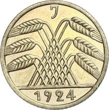 5 Rentenpfennigs 1924 J  