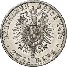 2 marcos 1878 J   "Hamburg"