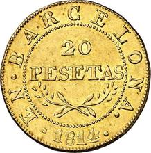 20 pesetas 1814   