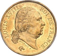 40 francos 1820 A  