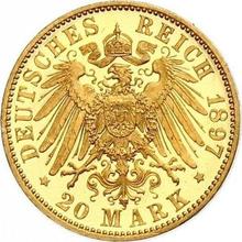 20 marcos 1897 A   "Hessen"