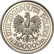 100000 Zlotych 1991 MW  ET "Papst Johannes Paul II" (Probe)