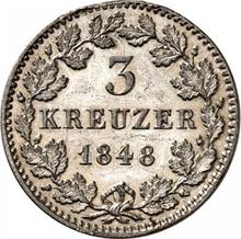 3 Kreuzer 1848   