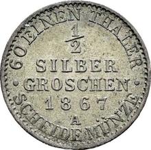 Medio Silber Groschen 1867 A  