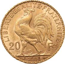 20 francos 1907   