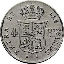 4 reales 1854   