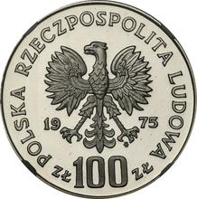 100 Zlotych 1975 MW  SW "Königsschloß in Warschau" (Probe)