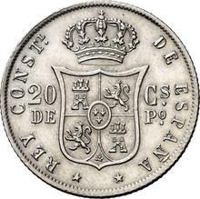 20 centavos 1885   