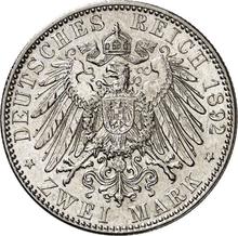 2 марки 1892 J   "Гамбург"