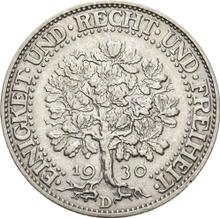 5 reichsmark 1930 D   "Dąb"