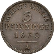 3 Pfennige 1868 A  