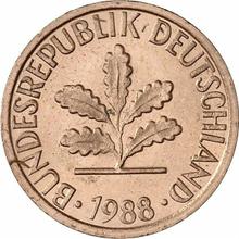 1 Pfennig 1988 F  