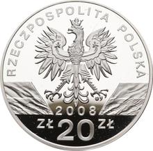 20 złotych 2008 MW  NR "Sokół wędrowny"