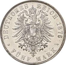 5 марок 1876 H   "Гессен"