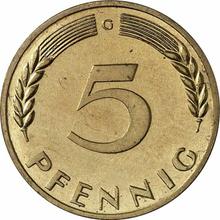 5 Pfennig 1966 G  
