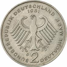 2 Mark 1981 G   "Konrad Adenauer"