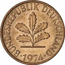 2 Pfennig 1974 D  