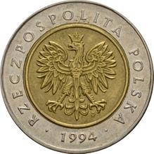 5 Zlotych 1994 MW  
