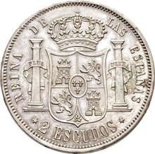 2 escudo 1866   