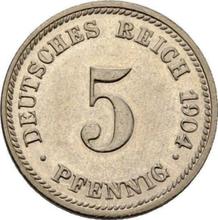5 Pfennige 1904 D  