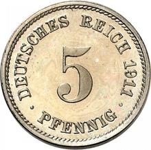 5 fenigów 1911 F  
