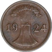 2 Reichspfennigs 1924 G  