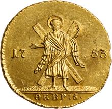 Chervonetz (Ducat) 1753    "St Andrew the First-Called on the reverse"