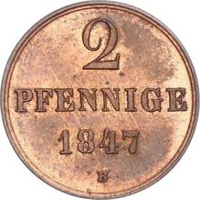 2 Pfennig 1847  B 
