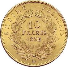 10 francos 1858 BB  