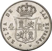 4 reales 1854   