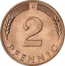 2 Pfennig 1981 D  