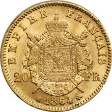 20 франков 1864 BB  