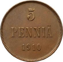 5 Penniä 1910   