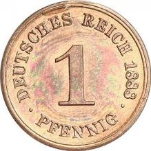 1 Pfennig 1888 D  