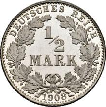 1/2 Mark 1908 D  