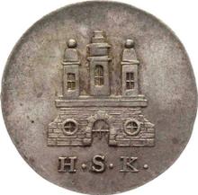 1 Shilling 1828  H.S.K. 