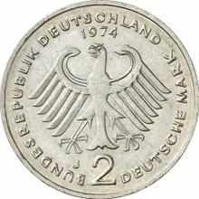 2 marki 1974 J   "Konrad Adenauer"