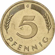 5 Pfennige 1974 G  